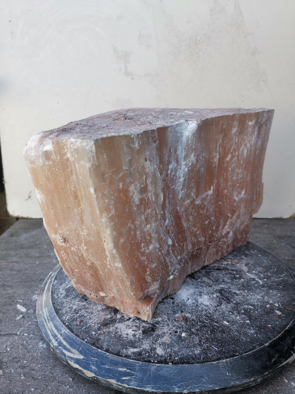 Selenit; Heilstein; Einzelst�ck; aus Marokko; orange; 10,620 kg