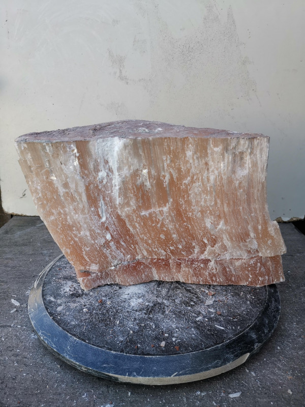 Selenit; Heilstein; Einzelst�ck; aus Marokko; orange; 10,620 kg