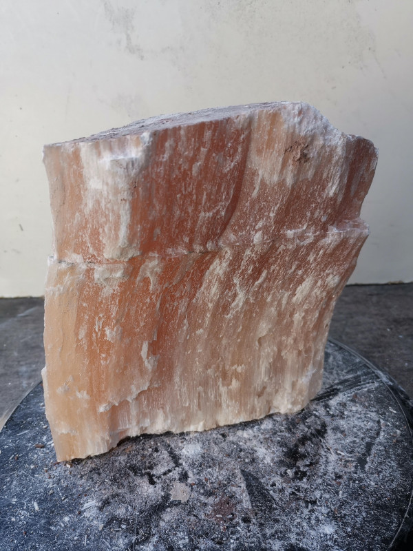 Selenit; Heilstein; Einzelst�ck; aus Marokko; orange; 6,640 kg