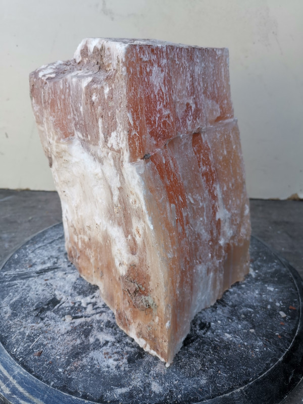 Selenit; Heilstein; Einzelst�ck; aus Marokko; orange; 6,640 kg