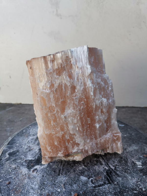 Selenit; Heilstein; Einzelst�ck; aus Marokko; orange; 5,810 kg