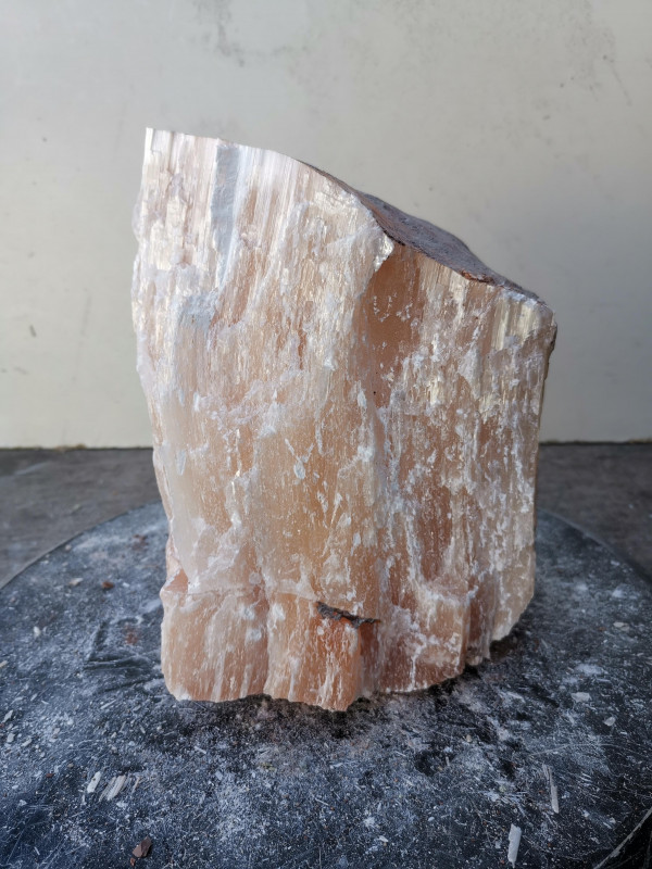 Selenit; Heilstein; Einzelst�ck; aus Marokko; orange; 5,810 kg