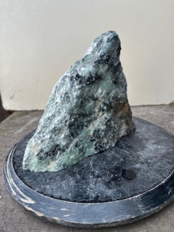 Speckstein; Einzelst�ck; Indien; schwarz-t�rkis; 4,430 kg