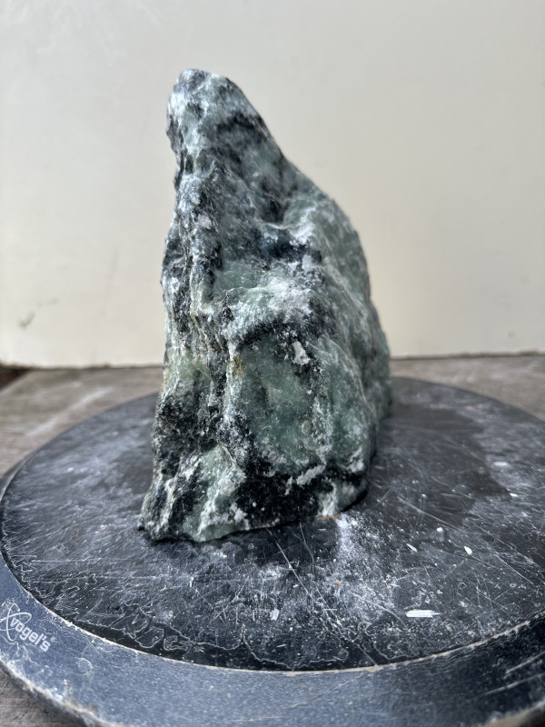 Speckstein; Einzelst�ck; Indien; schwarz-t�rkis; 4,430 kg