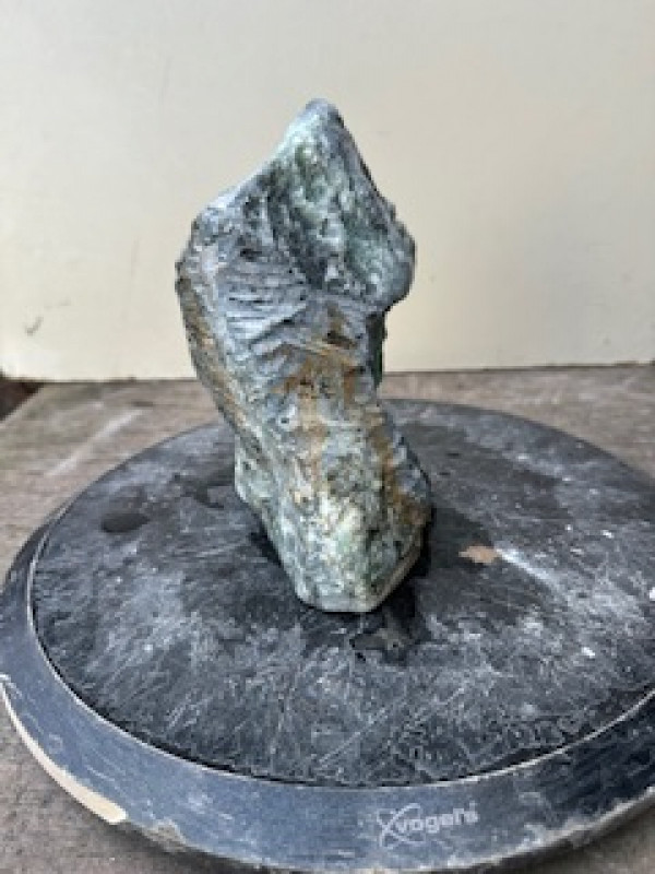 Speckstein; Einzelst�ck; Indien; t�rkis-schwarz; 3,010 kg
