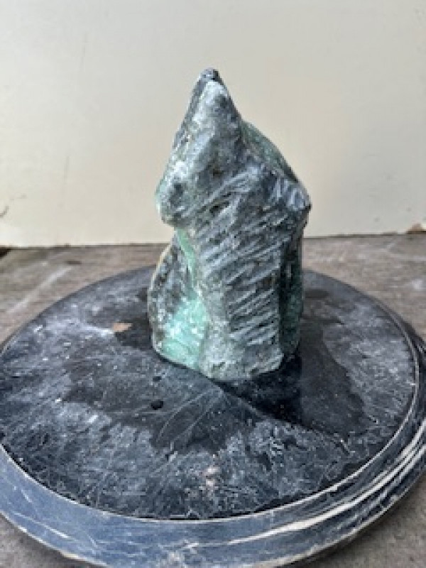 Speckstein; Einzelst�ck; Indien; t�rkis-schwarz; 3,010 kg