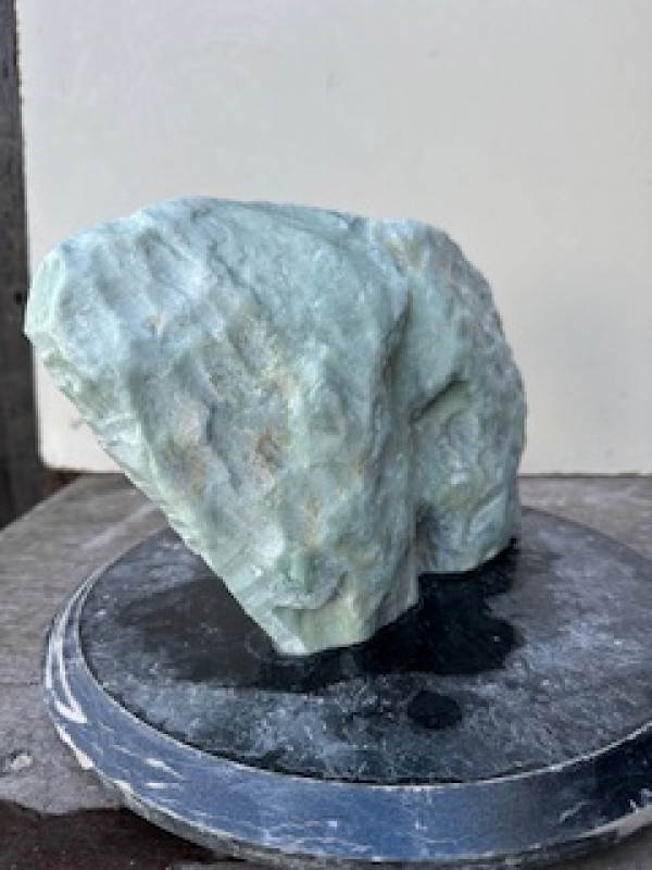 Speckstein; Einzelst�ck; Indien; gr�n Mix; 7,420 kg