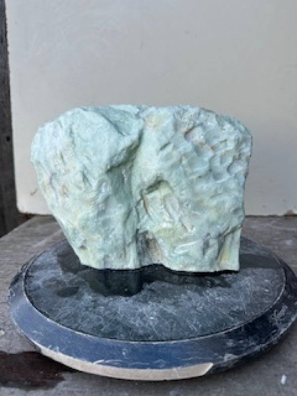 Speckstein; Einzelst�ck; Indien; gr�n Mix; 7,420 kg