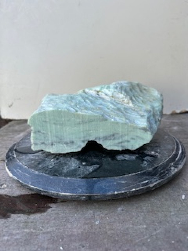 Speckstein; Einzelst�ck; Indien; gr�n Mix; 7,420 kg