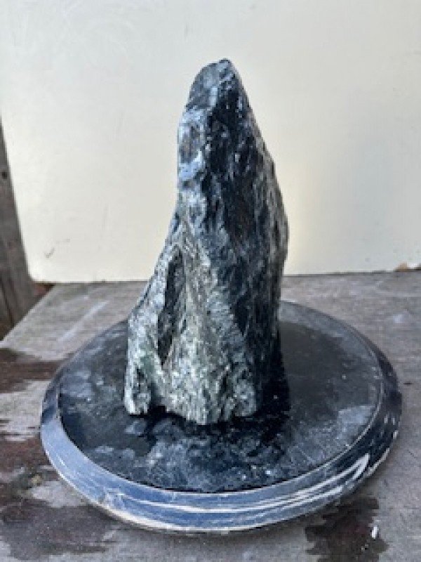 Speckstein; Einzelst�ck; Indien; dunkelgr�n; 8,240 kg