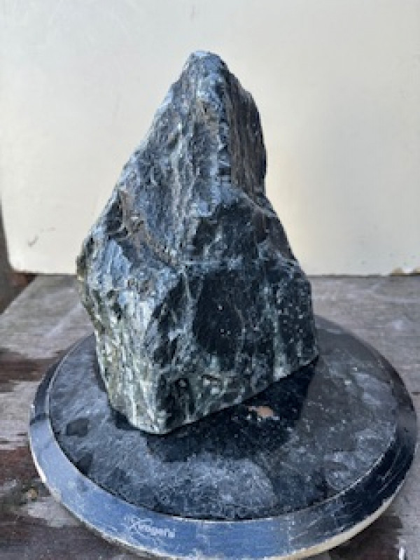 Speckstein; Einzelst�ck; Indien; dunkelgr�n; 8,240 kg