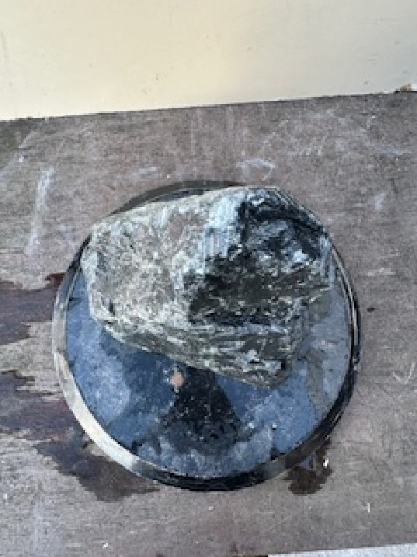 Speckstein; Einzelst�ck; Indien; dunkelgr�n; 8,240 kg