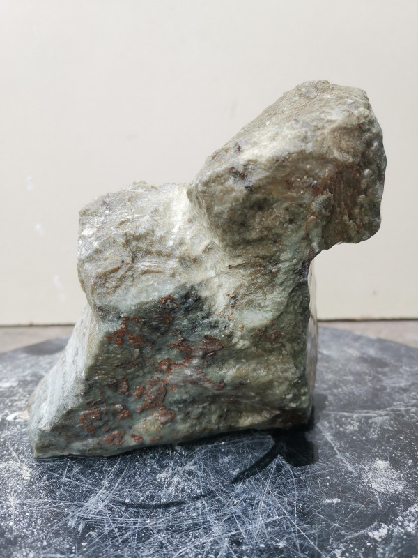 Speckstein; Einzelst�ck; Rohling; Brasilien; Tier; Mehrfarbig; 1,470 kg