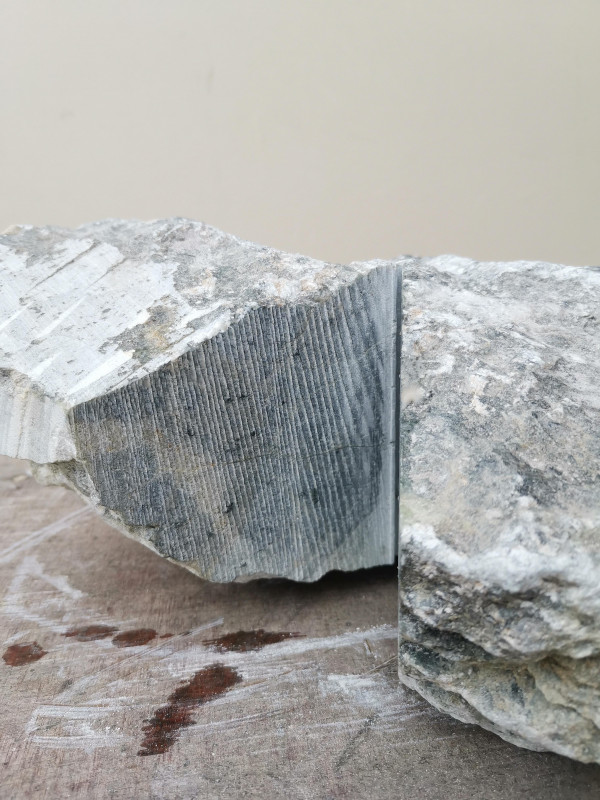 Speckstein; Einzelst�ck; Rohling; Herz; Brasilien; gr�n; 7,740 kg