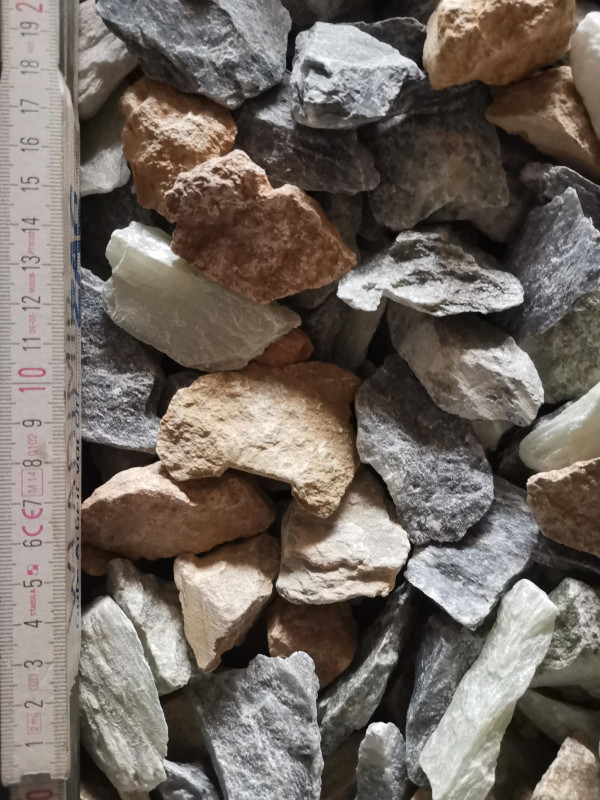 Speckstein; ungeschrumpft; Sortiment; 20-50g; 1 kg