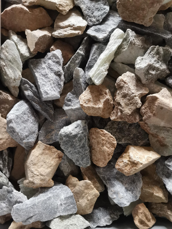 Speckstein; ungeschrumpft; Sortiment; 20-50g; 1 kg