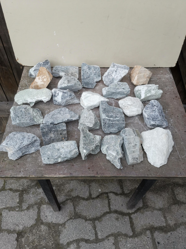 Speckstein; Sortiment; von 400-500g; ungeschitten; 10,780 kg