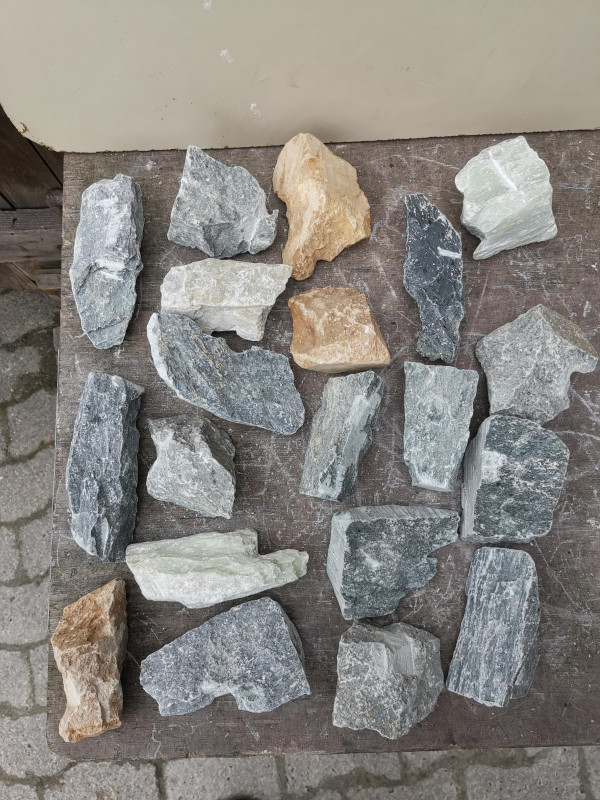 Speckstein; Einzelst�cke; 20 St�ck; 300-400g; insg. 6,850 kg