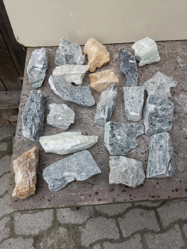 Speckstein; Einzelst�cke; 20 St�ck; 300-400g; insg. 6,850 kg