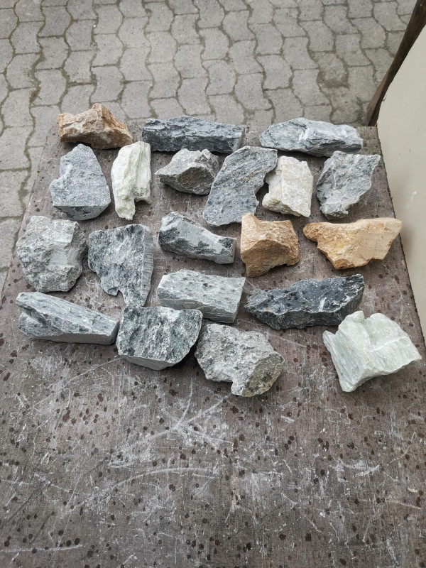 Speckstein; Einzelst�cke; 20 St�ck; 300-400g; insg. 6,850 kg