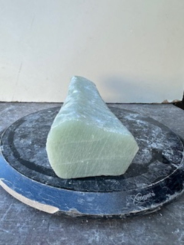 Speckstein; Einzelst�ck; Indien; hellgr�n; 2,880 kg