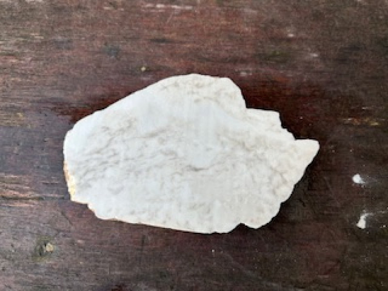Speckstein; Scheibe; wei�; 1,840 kg