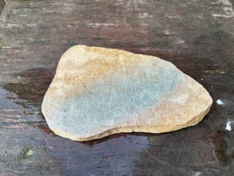 Speckstein; Scheiben; braun-gr�n; 3,020 kg
