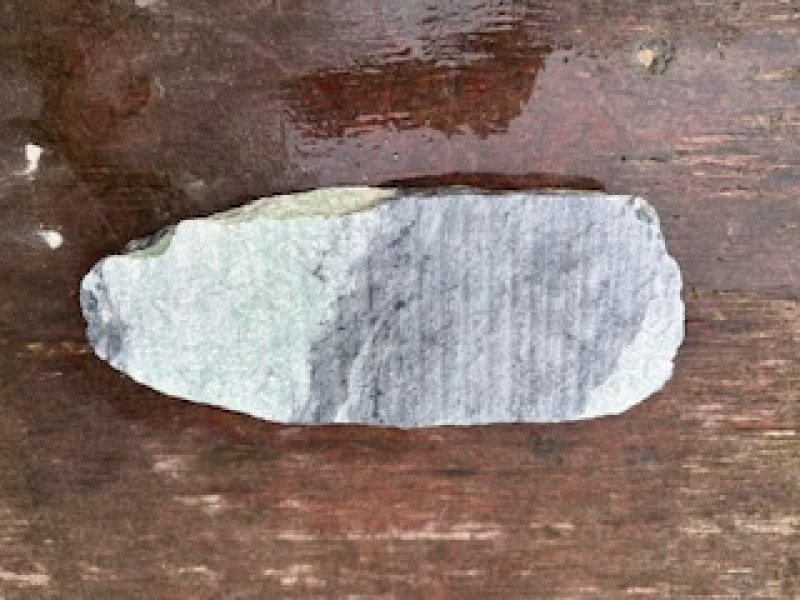 Speckstein; Scheibe; t�rkis-schwarz; 3,880 kg
