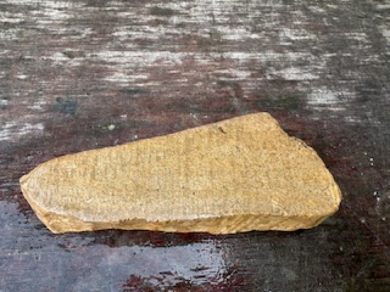 Speckstein; Scheibe; braun; 1,280 kg