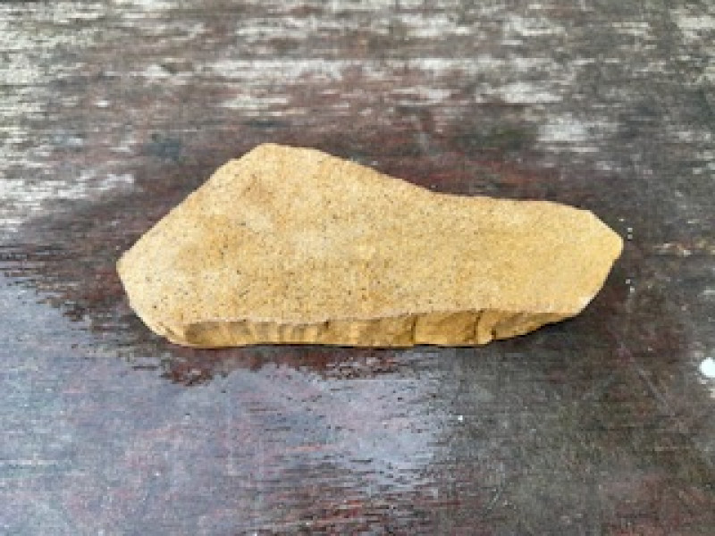 Speckstein; Scheibe; braun; 1,280 kg