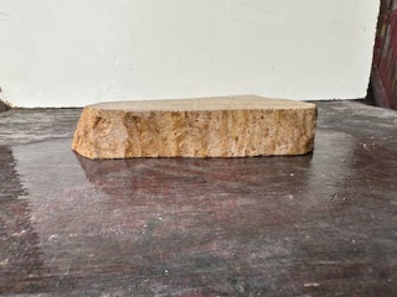 Speckstein; Scheibe; braun; 1,280 kg