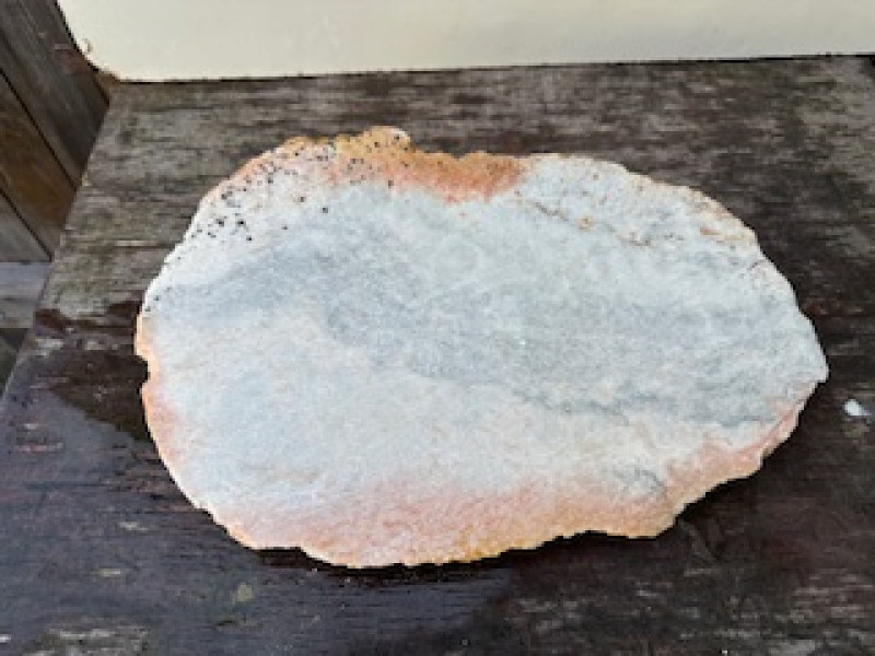 Speckstein; halbe Scheibe; Farb-Mix; 4,140 kg