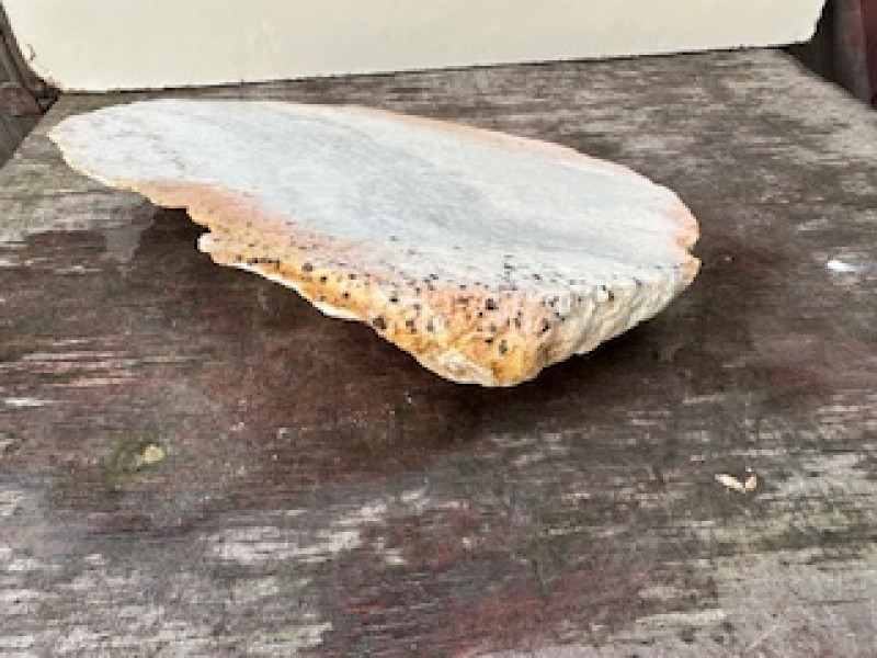 Speckstein; halbe Scheibe; Farb-Mix; 4,140 kg