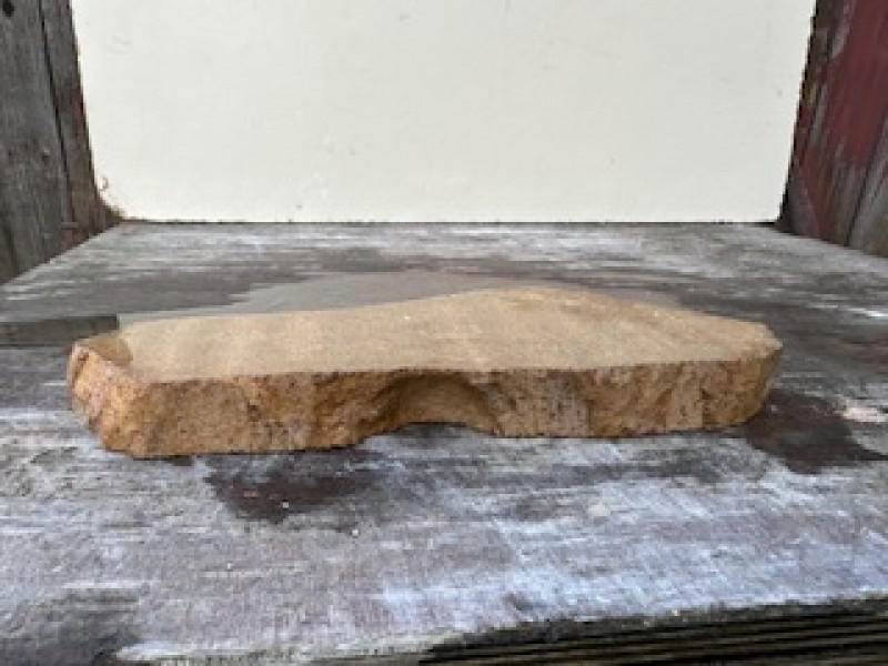 Speckstein; Scheibe; Einzelst�ck; braun; 0,920 kg
