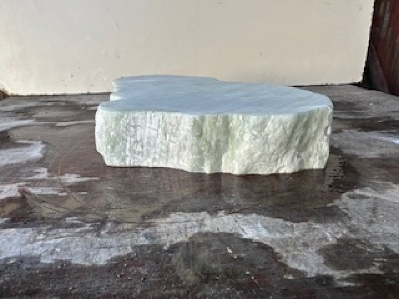 Speckstein; Scheibe; Einzelst�ck; hellgr�n; 2,500 kg